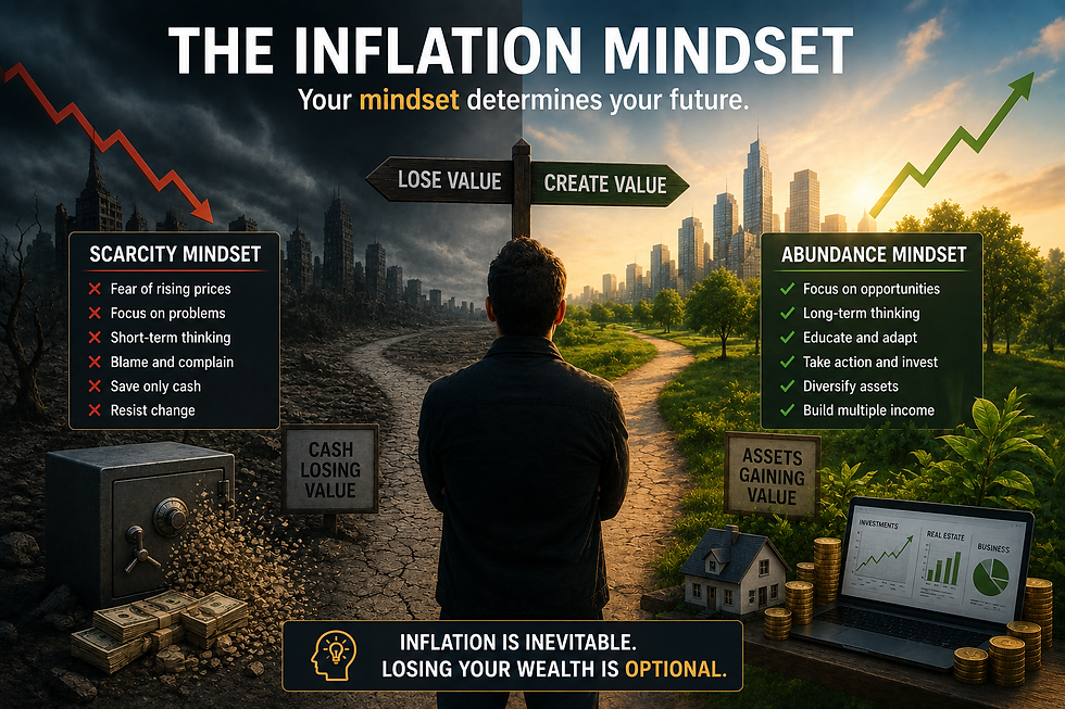 Adopter une mentalité d'abondance face à l'inflation : votre état d'esprit façonne votre avenir.