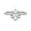 Thumbnail: 2 CTW Round Lab Grown Diamond Six Prong Solitaire Engagement Ring - G-Vs