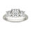 Thumbnail: 2 CTW AGI Certified Lab Grown Diamond (G-Vs) Three Stone Engagement Ring