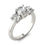 Thumbnail: 2 CTW AGI Certified Lab Grown Diamond (G-Vs) Three Stone Engagement Ring