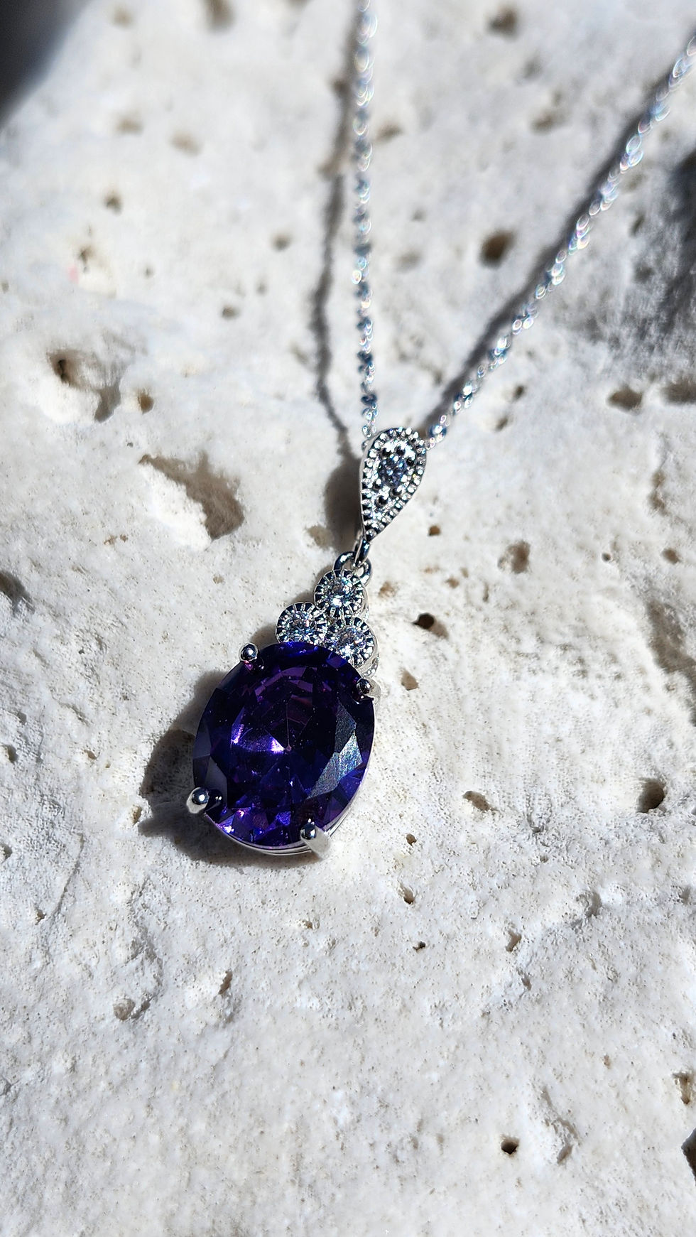 Thumbnail: Light Iolite Pendant