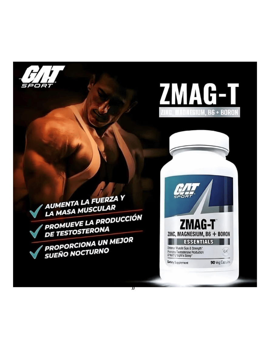 Miniatura: GAT Zmag-T 90 Caps | Zinc y Magnesio para Rendimiento Fisico y Bienestar