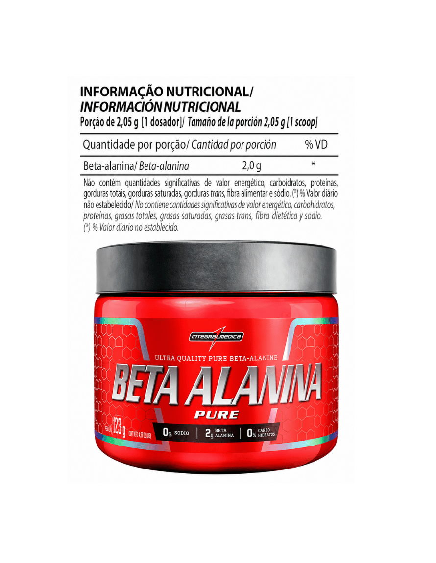 Miniatura: Integral Medica Beta Alanina 123g 60 Servicios | Resistencia Muscular