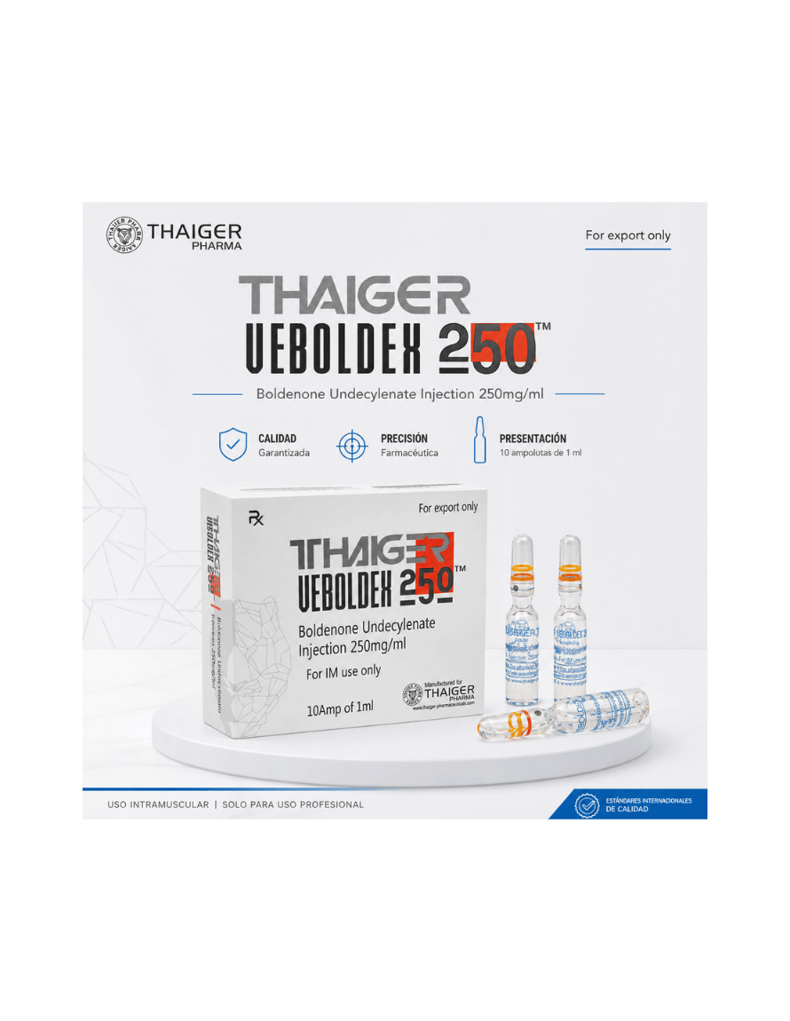 Miniatura: Thaiger Pharma Boldenona Veboldex 250 Mg 10 Ampulas 1 Ml Vial