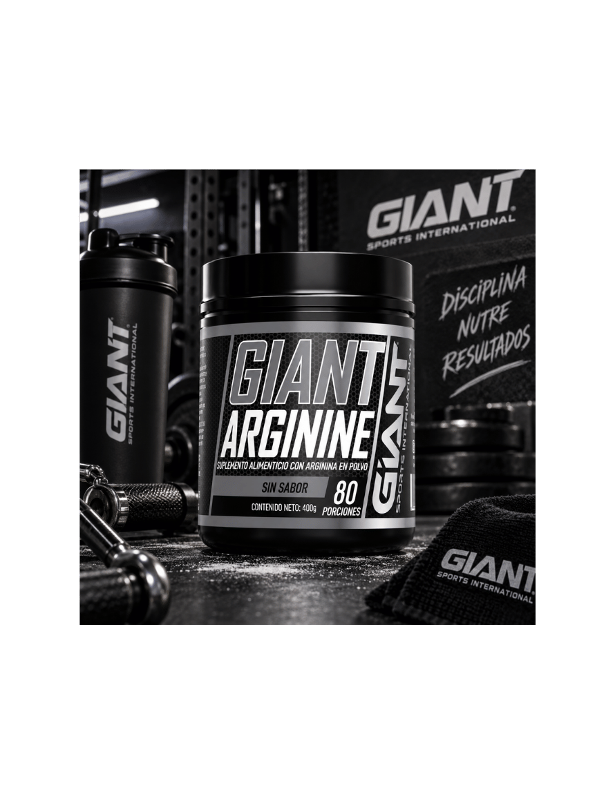 Miniatura: Giant Sports Arginine 400 g 80 Serv | Arginina para Pump, Oxido Nítrico y Rendim