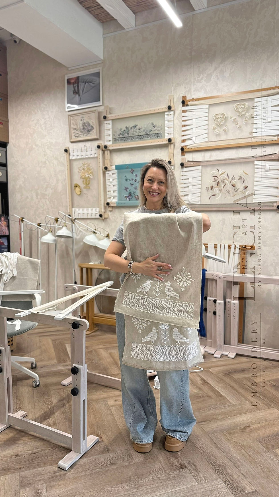 Вышивка ручная Рушник свадебный