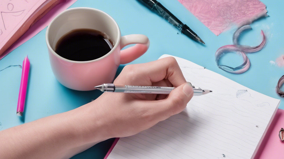 journalling with coffee