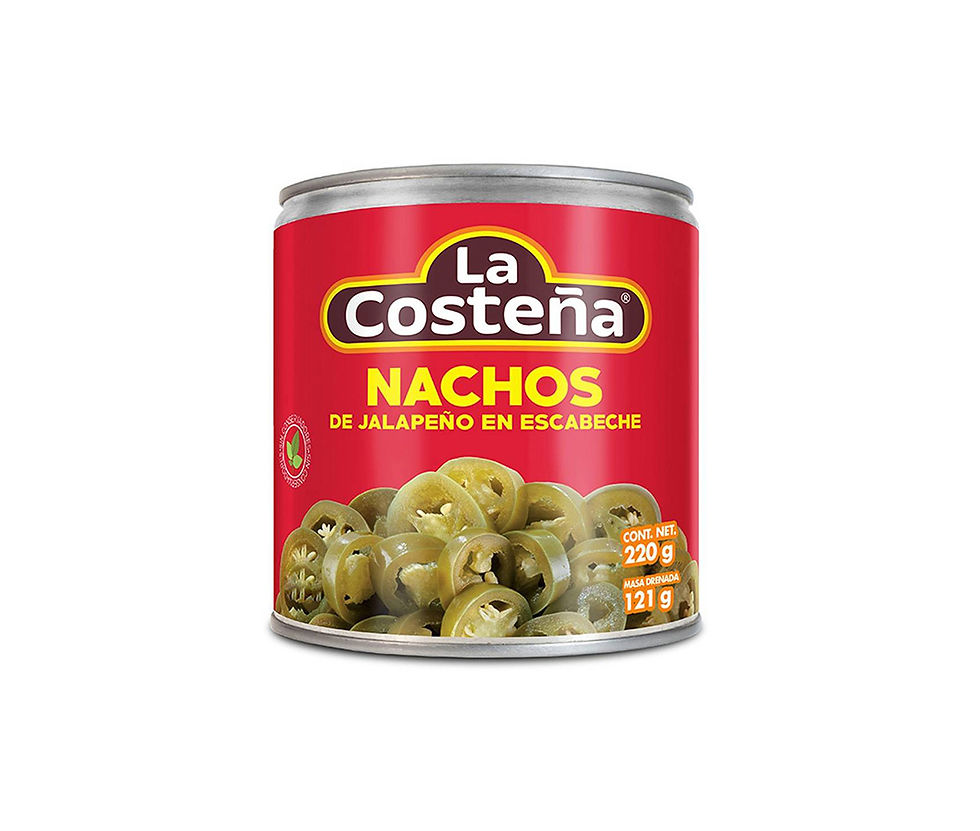 JALAPEÑOS NACHOS LA COSTEÑA 220G