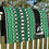 Thumbnail: 34x42 Show Saddle Pad - Kelly Green - Spring Green - White - Black - Amelia D...