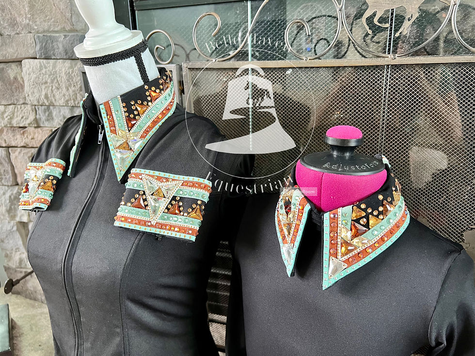 Thumbnail: Rust & Mint Front Zip Show Shirt