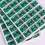 Thumbnail: sew on crystal rectangle rhinestones emerald green rectangles