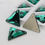 Thumbnail: Emerald Green 3270 Sew on Glass Crystal Triangles 12mm 16mm & 22mm - Flatback...