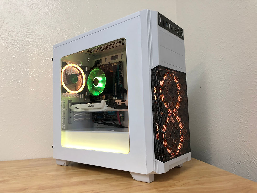 Thumbnail: Custom RGB Gaming PC Intel i7, 16gb Ram, GTX 1060 3gb, Windows 10, Office 2019