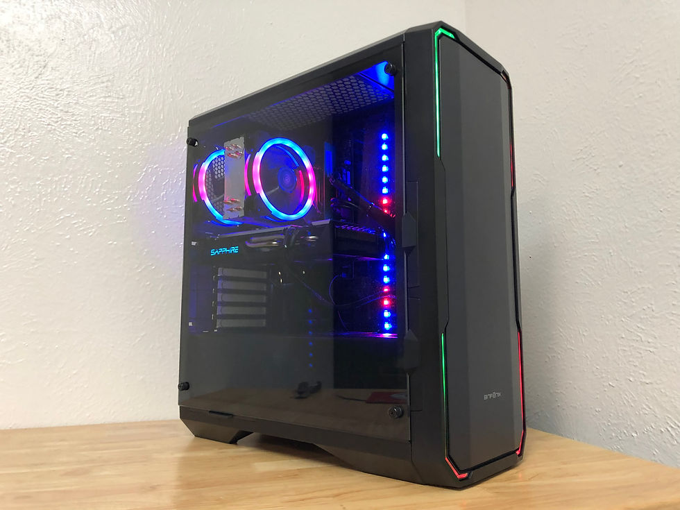 Thumbnail: Custom RGB Gaming PC Intel i5 6400, GTX 1060 3gb, Windows 10, Office 2019