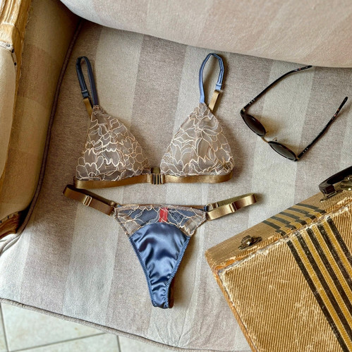 Lace Tanga レースタンガ - AZZURO | Maimia