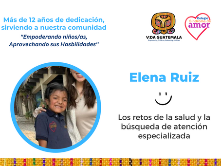 El recorrido educativo de Elena: Retos de Salud y Su Oportunidad de Ser Apadrinada