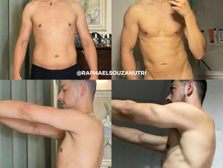 Nutricionista esportivo: paciente que mora em outro país. Ganhou massa muscular e emagreceu com acompanhamento on-line