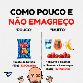 Como pouco e não emagreço
