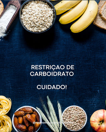 Dieta sem carboidrato pode causar danos à saúde – Consulte um nutricionista