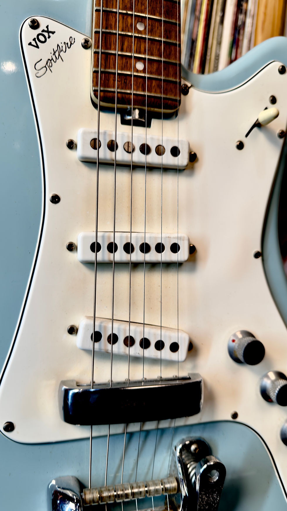 Thumbnail: 1966-68 Vox Spitfire Rare Pacific Blue | Original Hardware | 