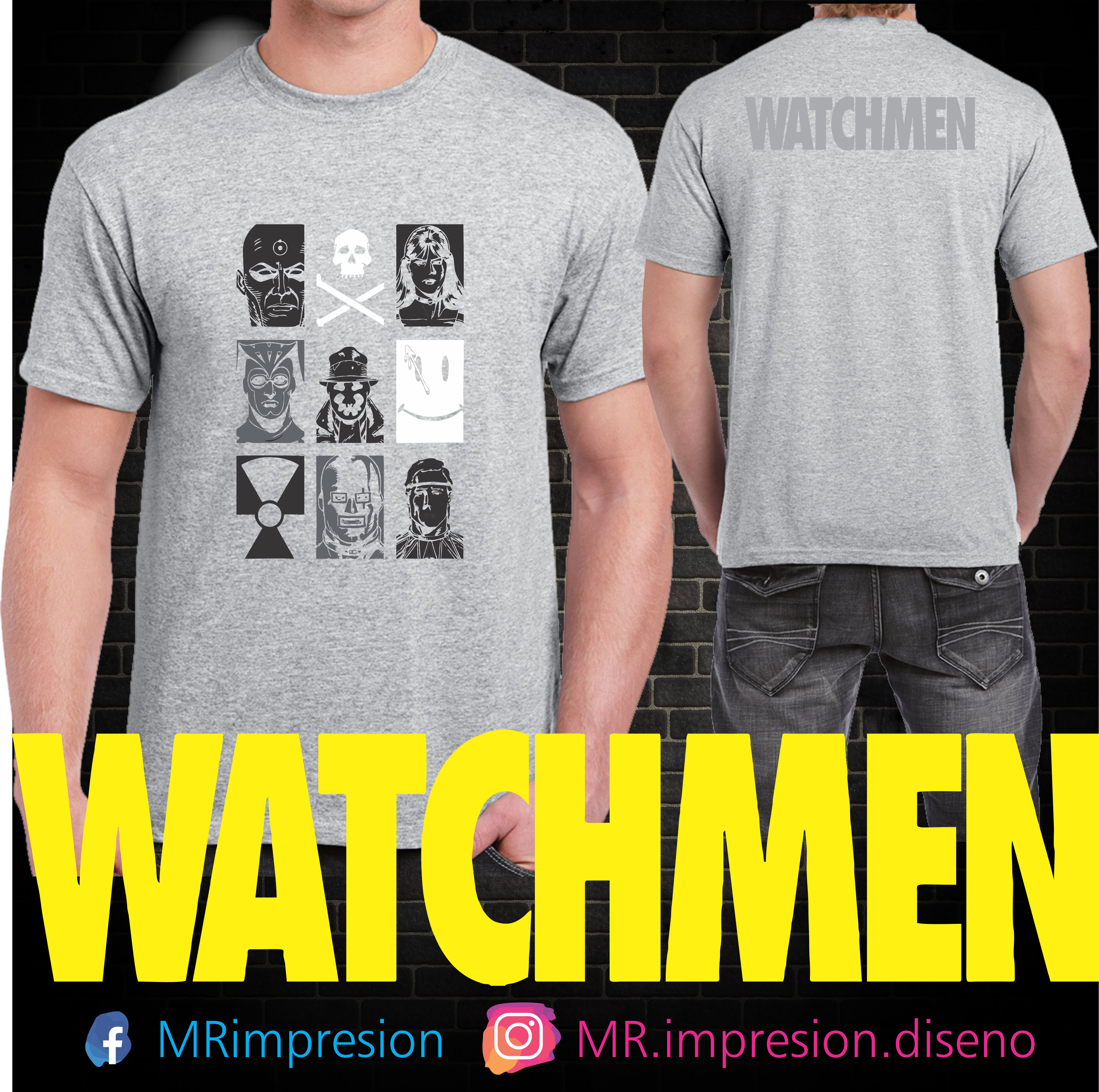 Playera Watchmen Gris 