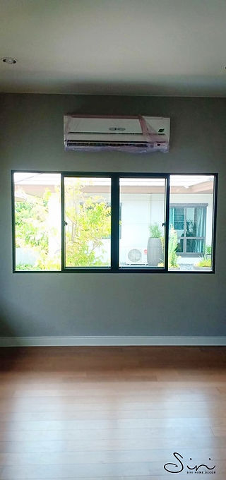 งานติดตั้งมุ้งลวด บ้านคุณโอ หมู่บ้านบุราสิริ พัฒนาการ