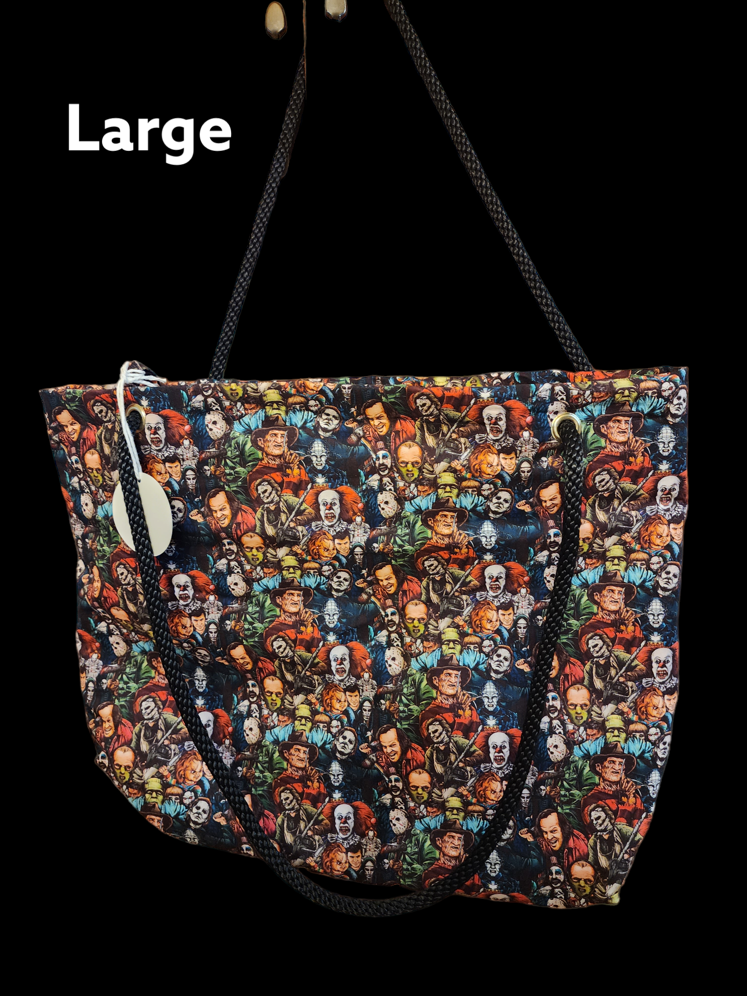 Large Villians bag with back rope handles.