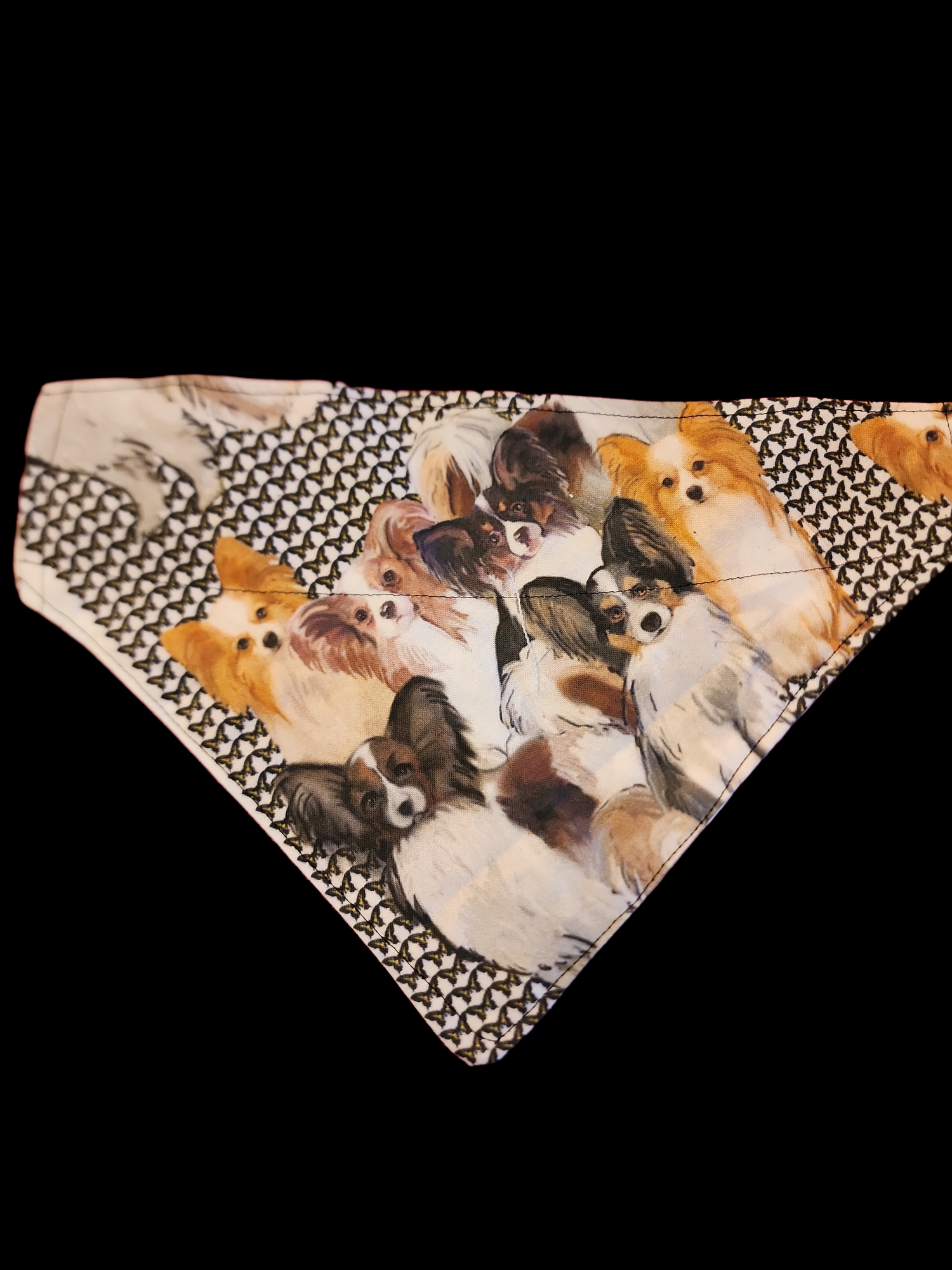 Dog and cat scarves customized sizes. On the collar or tie on or Velcro.