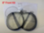 Thumbnail: 8" Front Harley Saddlebag Speaker Mounting Ring Adapters w/ GRILLS or CLOTH