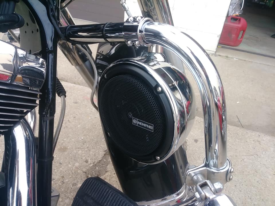 Clamp On Highway Bar Speaker Cans Polished Dimensions 6 Diameter x 5