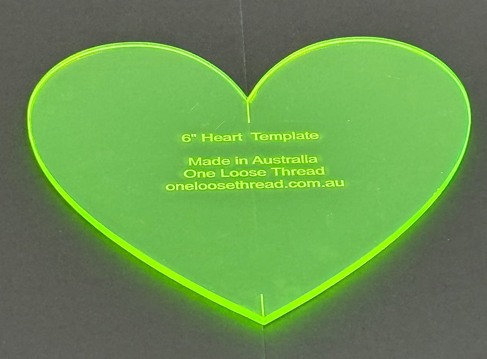 6" Heart template