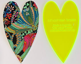 Oblong Heart Template