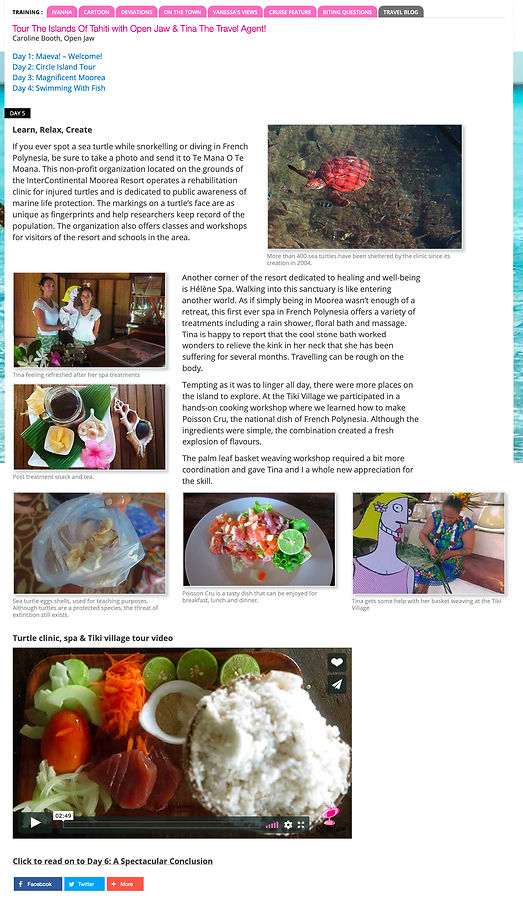 Tahiti blog