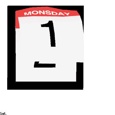 A gif of a calendar shedding it's life.