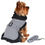 Thumbnail: Doggie Design© Black and White Classic Houndstooth Dog Harness Coat with Leash
