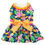 Thumbnail: Doggie Design© Fiesta Floral Dog Harness Dress with Matching Leash