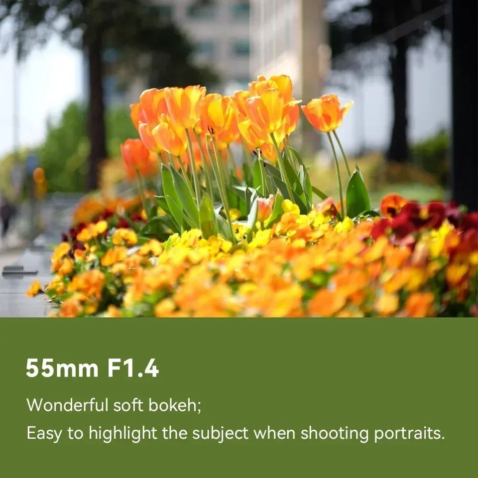 Thumbnail: Brand new 7artisans Lenses lens 55mm F1.4 MF Large Aperture Portrait Prime Lens
