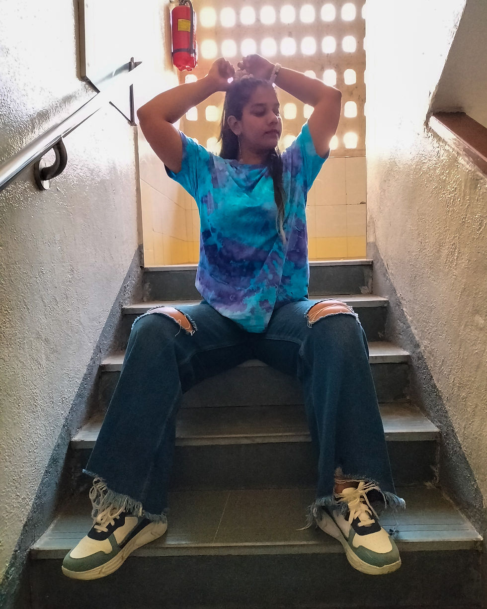 Tee Blue Ice Dye