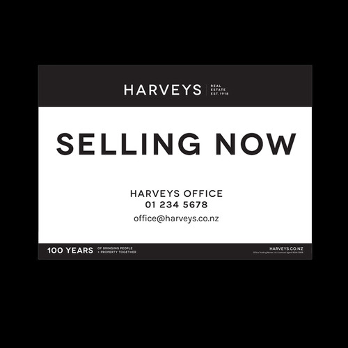 Harveys to Open Home Signs Real Estate Signs
