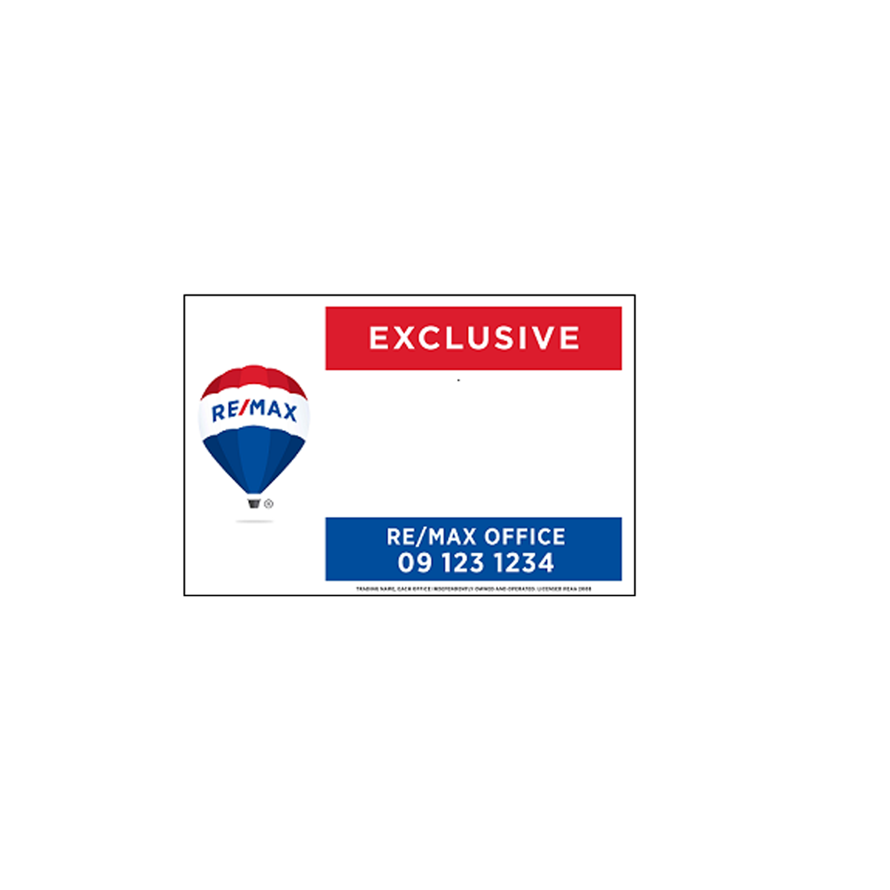 REMAX - Exclusive Site Signs(900x600mm)