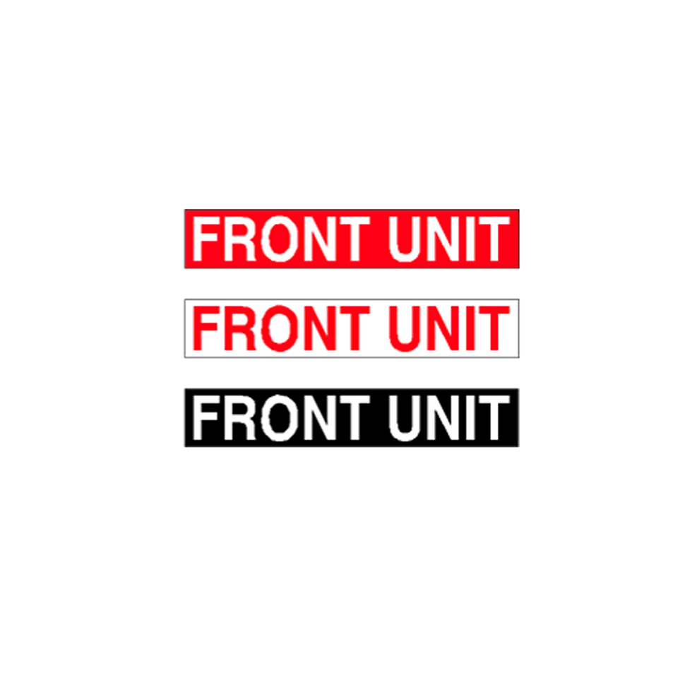 Generic Product - Front Unit Stickers (375mm x 65mm) | Real Estate Signs