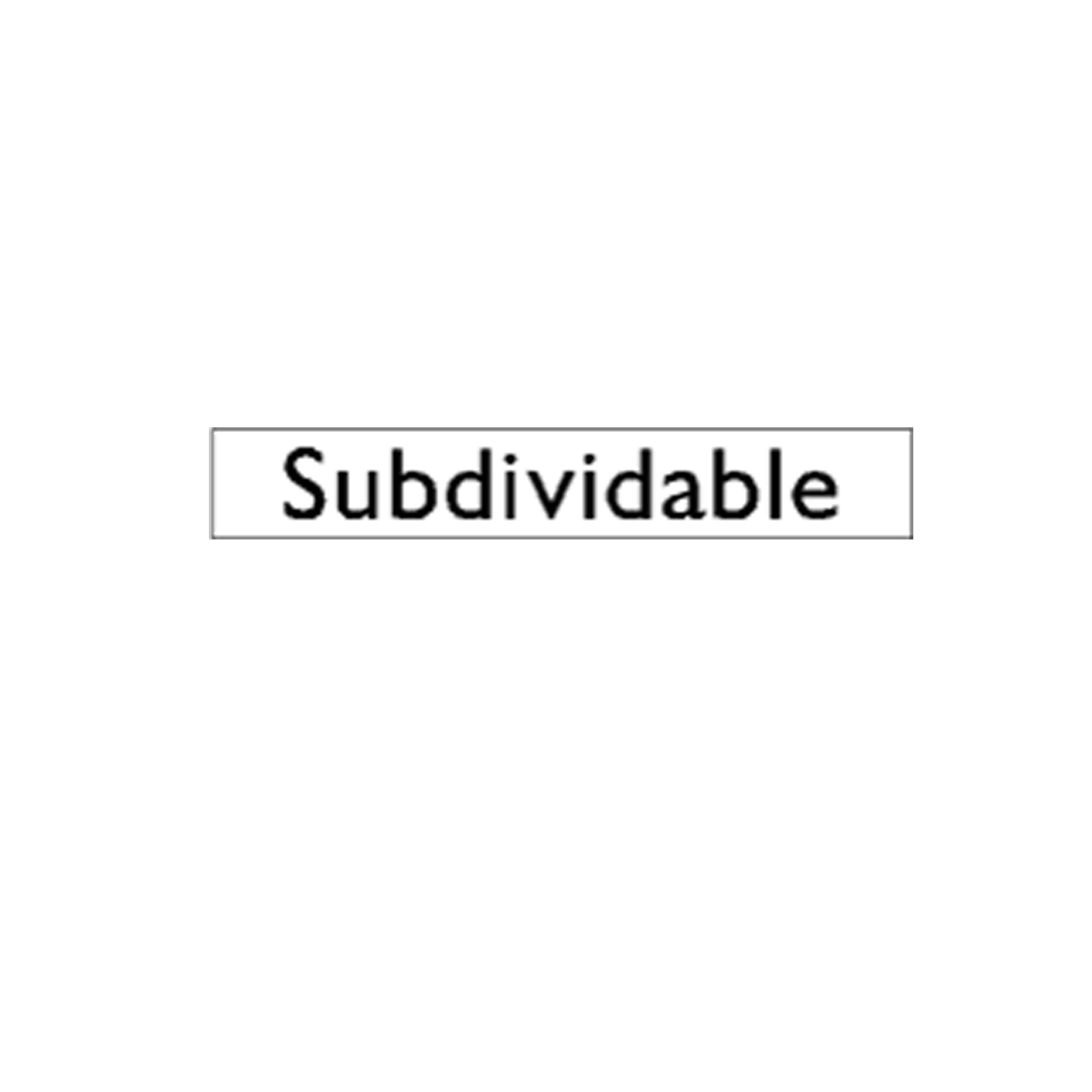 Generic Product - Subdividable Sticker (250mm x 54mm)