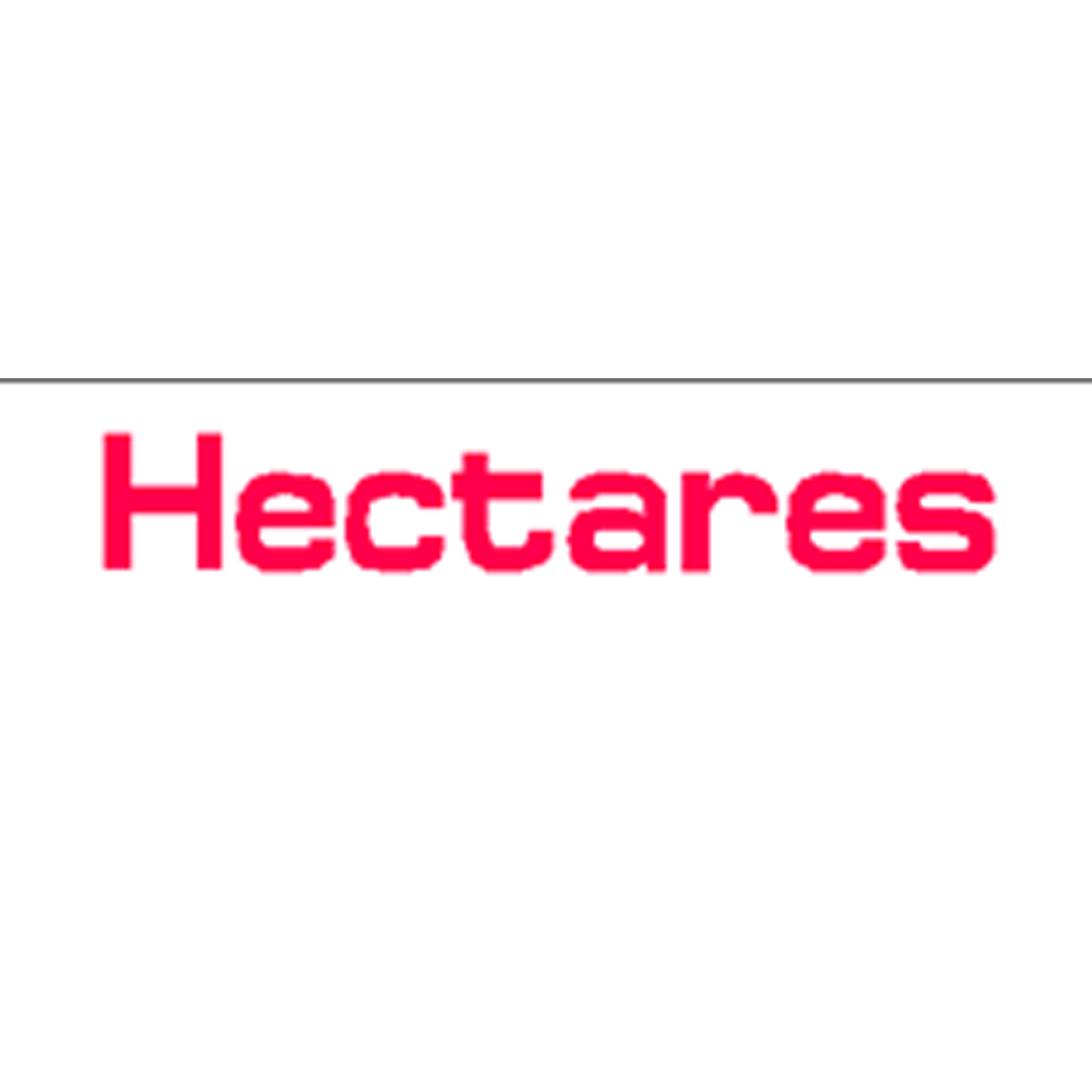 Harveys - Hectares Overlay Stickers(385mm x 70mm)