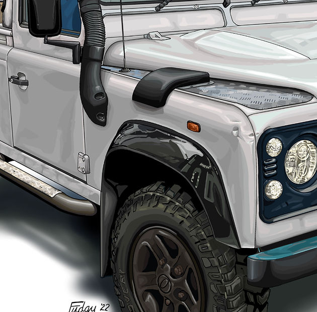 Fudgy Draws - Unique, Collectable Vehicle Art & Illustrations