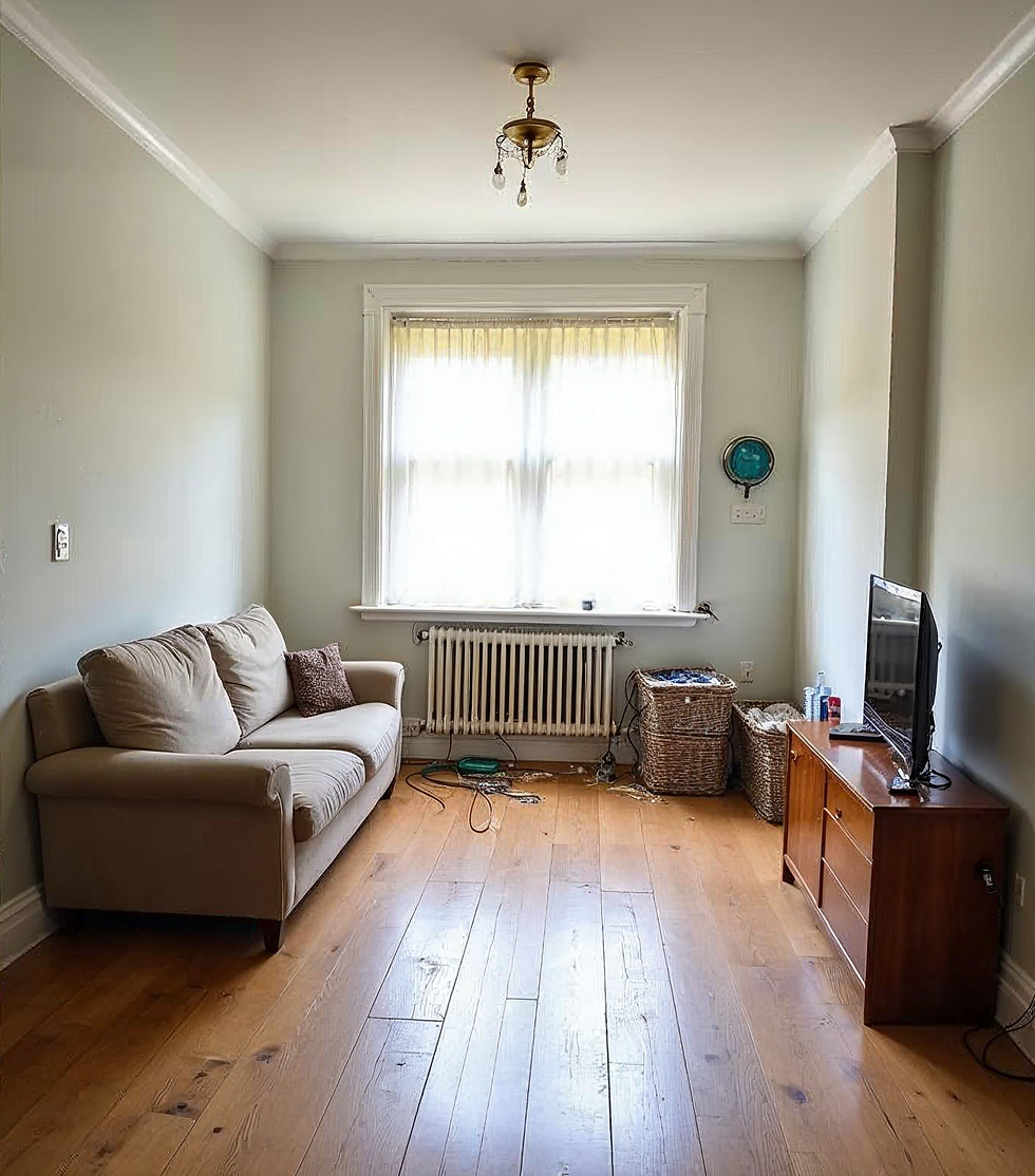 A tidy and well-decorated home