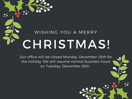 Holiday Hours