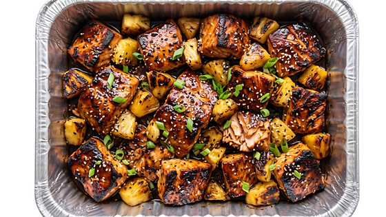 Sweet & Savory Tropical Salmon Chunks