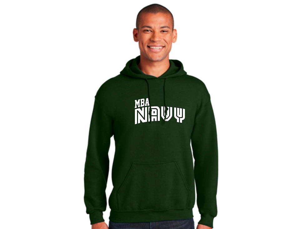 MBA Navy Baseball Hoodie
