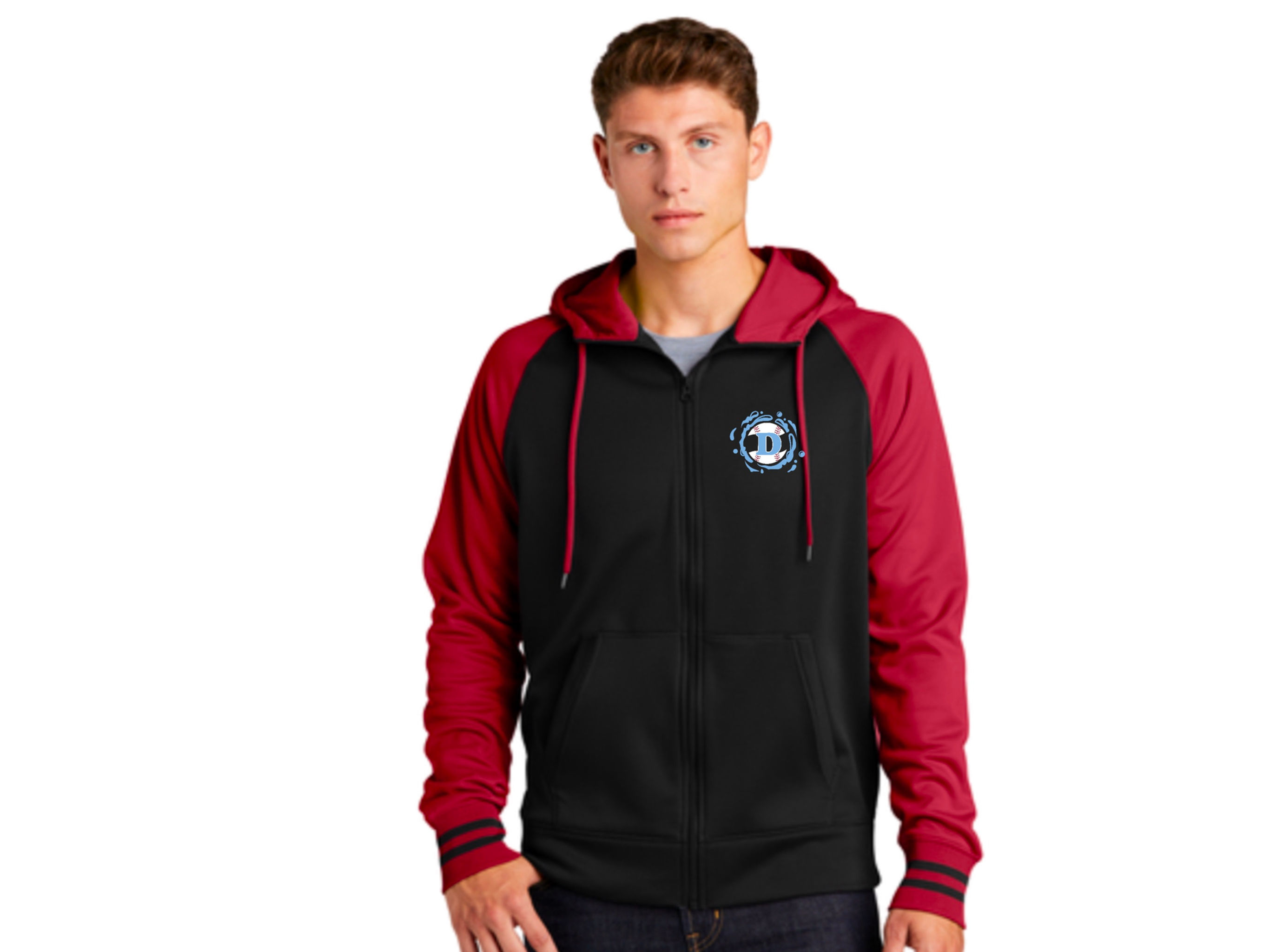 Drip Baseball Drifit Varisty Hooded Zip