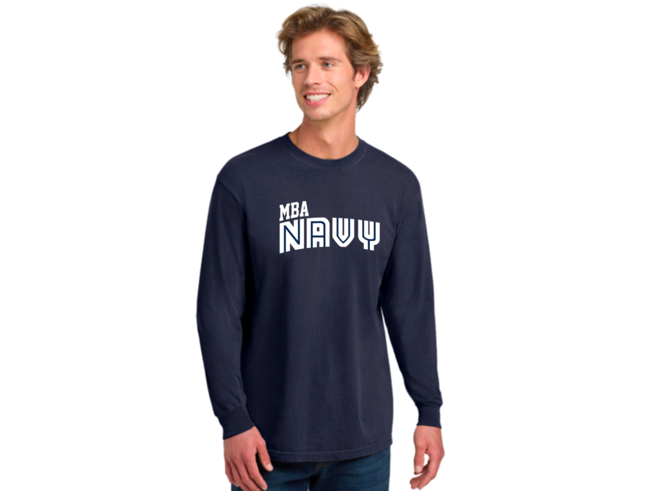 Comfort Colors MBA Navy Long Sleeve